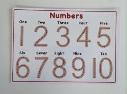 1-10 Numbers Learning Mat