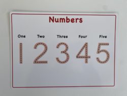 1-5 Numbers Learning Mat